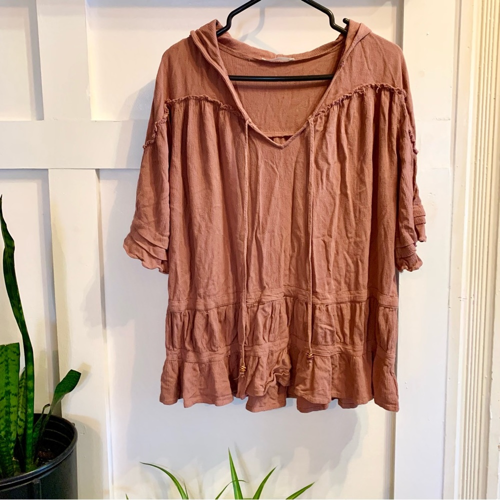 Cupshe ruffle shift dress/cover up